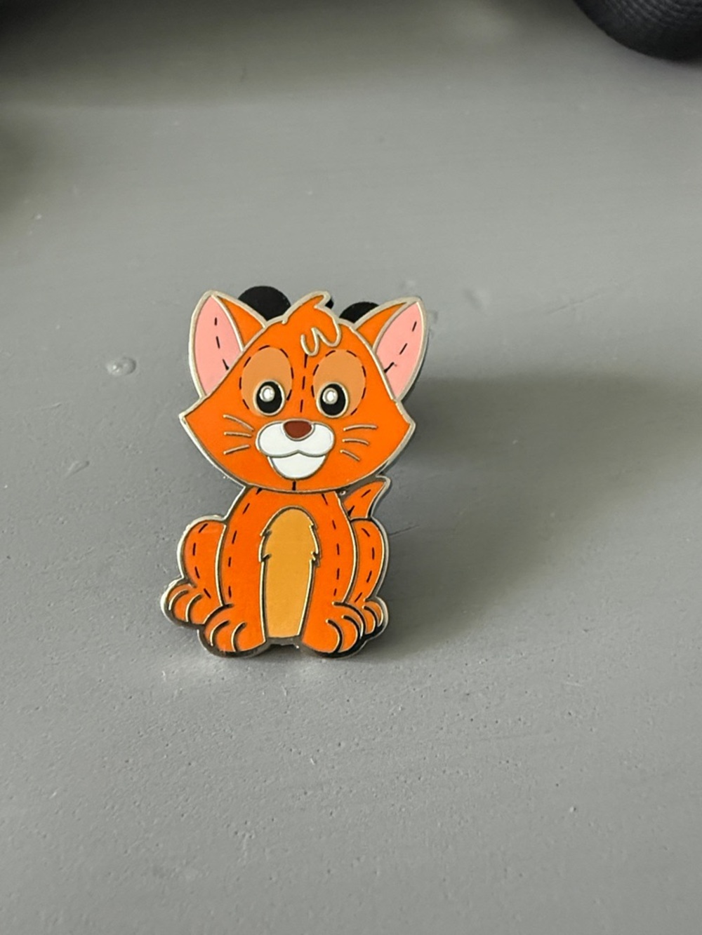 Disney Black and Silver Enamel Pin Backing